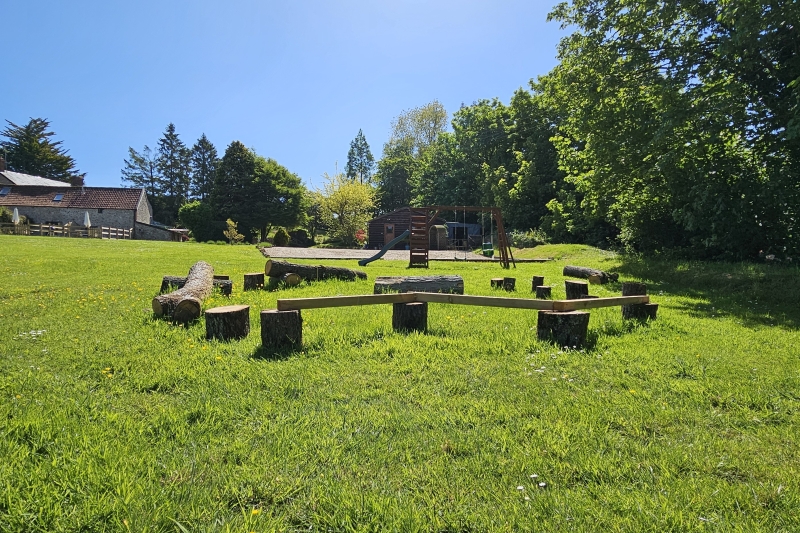 Log obstacle course