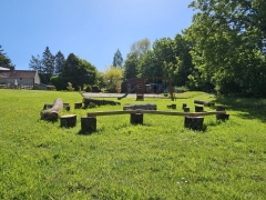 Log obstacle course