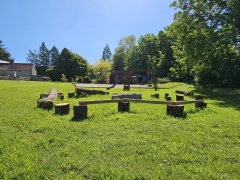 Log obstacle course
