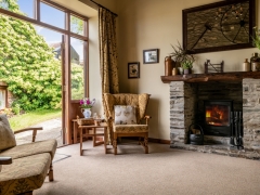 cosy loung with wood burner